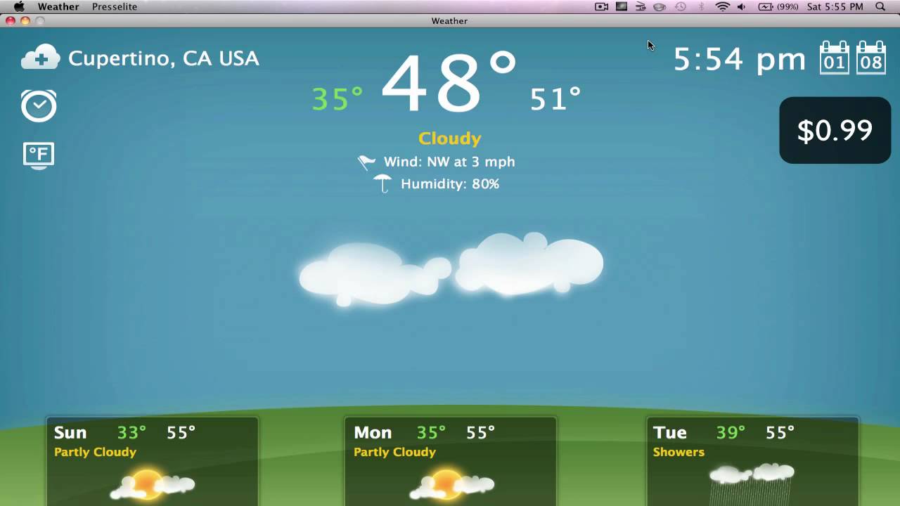 Social Weather App Mac